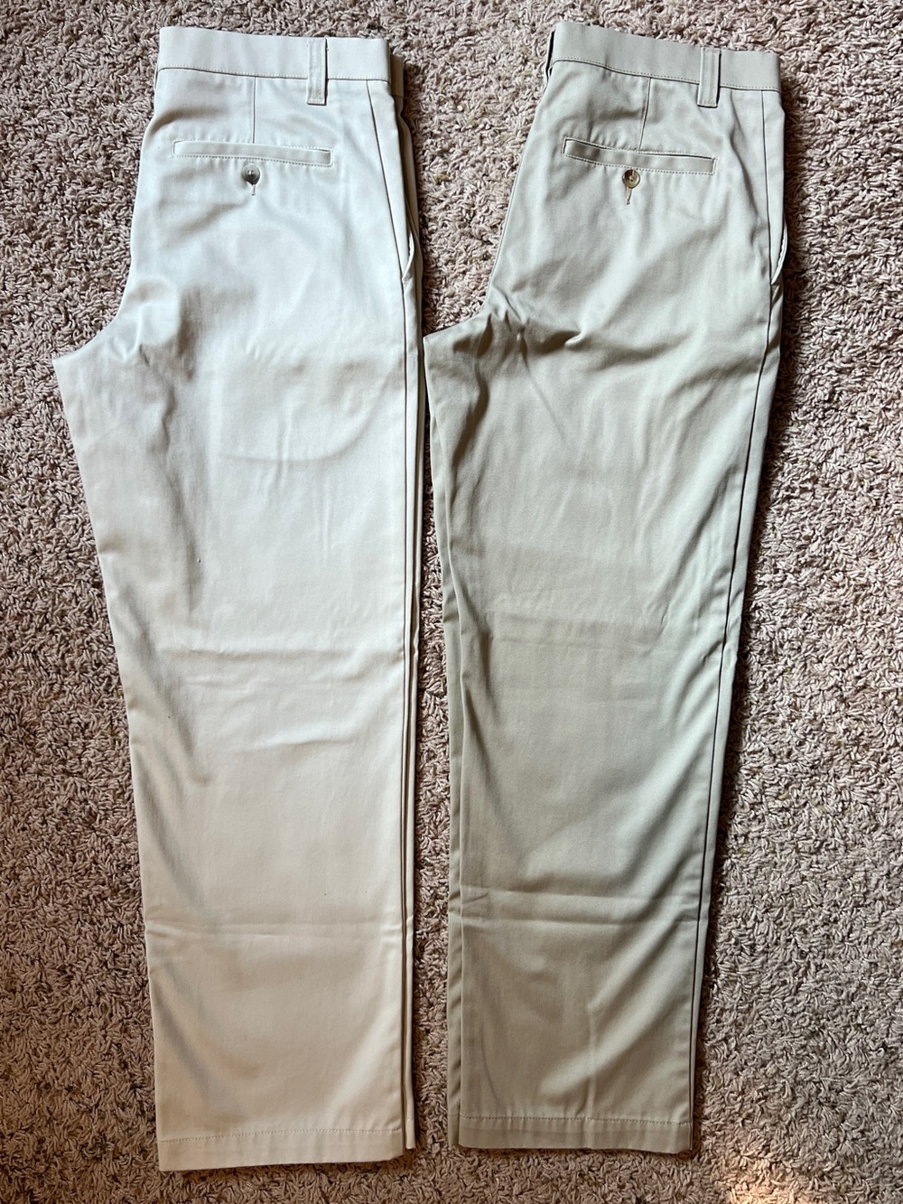 Cherokee Men's Chino Pants in Light Beige and Khaki - Two Pair - Great Condition